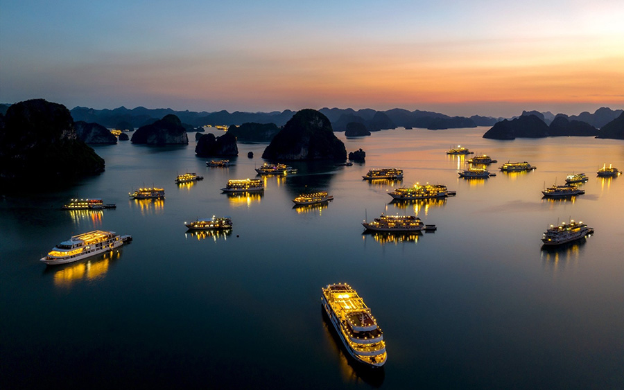 Halong Bay is on top 10 of most visited natural wonders in the world